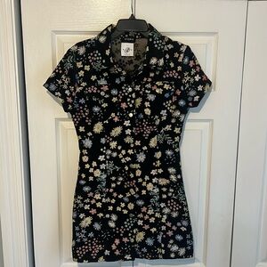 STORIA Black Floral Mini Dress